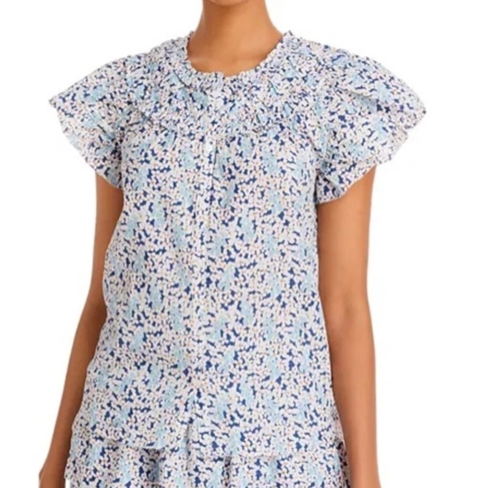 Sundays Alwyn Flutter Sleeve Short Sleeve Shirt